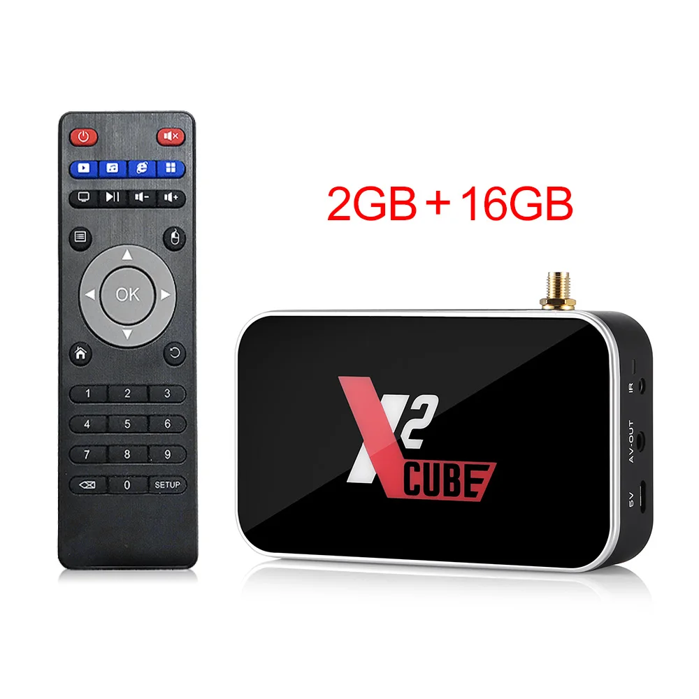 Only 2GB 16GB X2 Pro Smart tv Box 4 Гб ram DDR4 32 ГБ Android 9,0 tv Box S905X2 X2 cube 2 Гб 16 Гб медиаплеер 2,4G/5G WiFi 1000M 4K PK Ugoos x2 - Цвет: Only 2GB 16GB