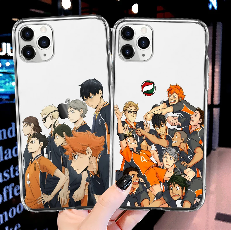 Haikyuu Hinata Attacks Anime Clear Silicone TPU Phone Cover Case For iPhone 11 Pro Max 6 7 8Plus 12 Pro Max SE 2020 5 XR XS X10