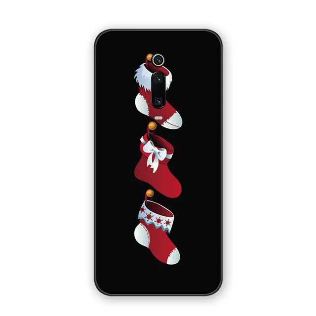 3550 Redmi Note 7 S2 веселый медведь для рождественской елки чехлы для телефонов Xiaomi Redmi 6A 5A 4A 4 5 6 7 Pro 5Plus GO Санта Клаус мягкий чехол из ТПУ - Цвет: 3550