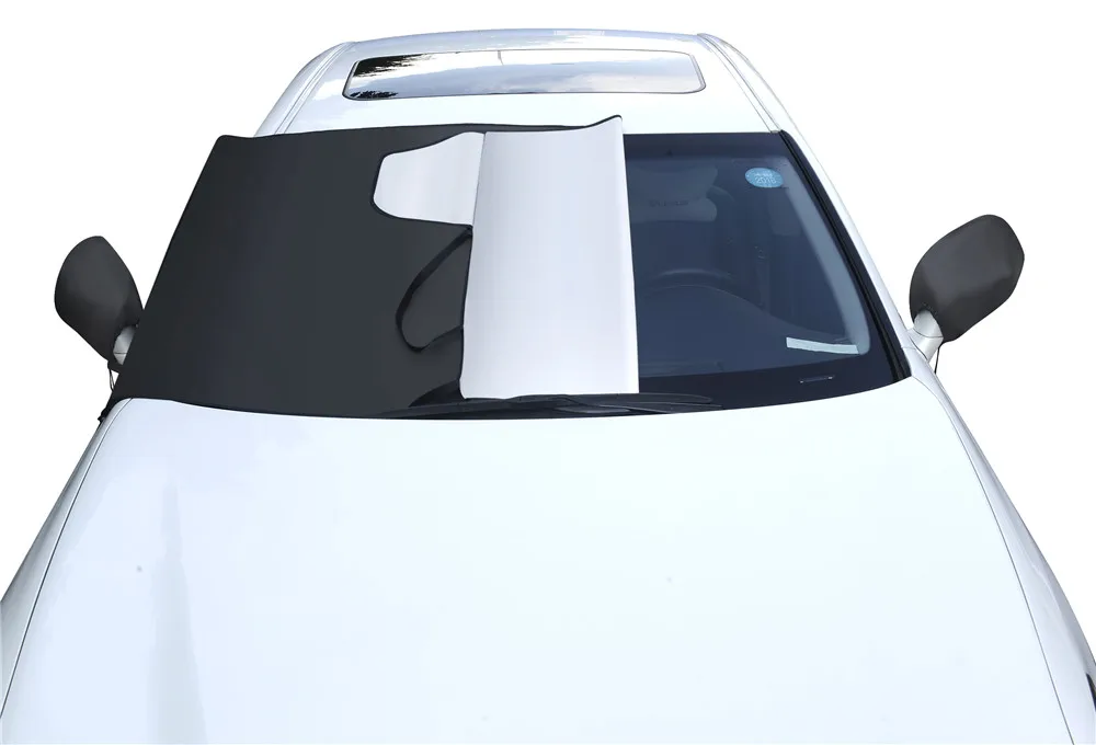 

Защитный чехол на лобовое стекло автомобиля, водонепроницаемый чехол от снега, льда, мороза, солнца, чехол от снега с зеркалом