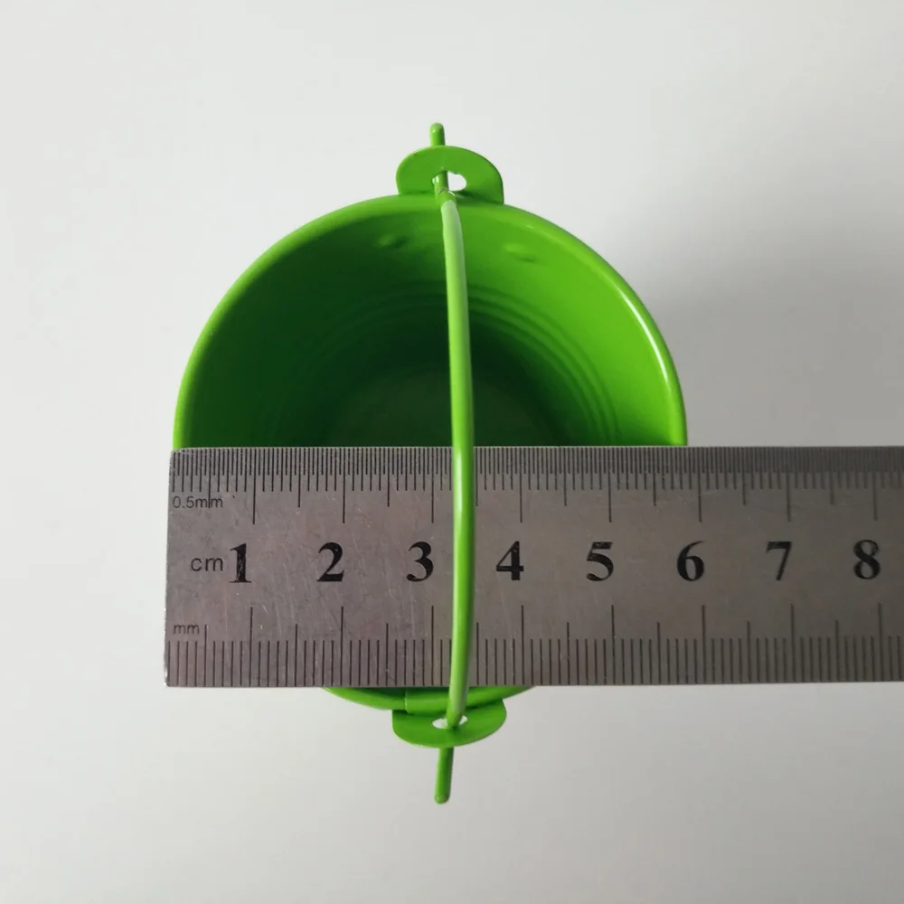100Pcs/Lot D6xH5.5CM easter gift box green Iron t favor holder Mini Pail Candy boxes wholesale | Дом и сад