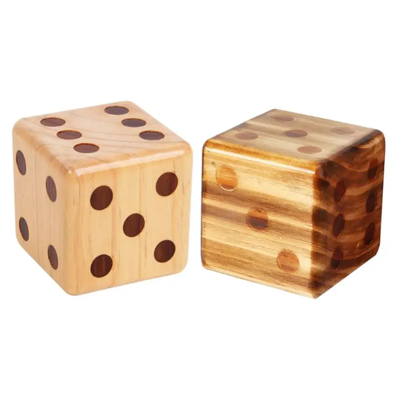 

6-sided Dice Big Wooden Dice 3.5 inch Bar Drinking Game Rounded Corner Dice Kids Board Game Toys