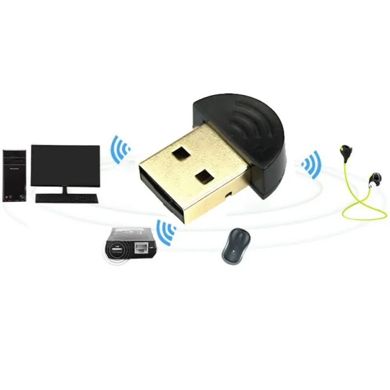 Mini USB 2.0/1.0 For Bluetooth V2.0 EDR Receiver Wireless Adapter PC Keyboard Mouse Headset Speaker | Компьютеры и офис