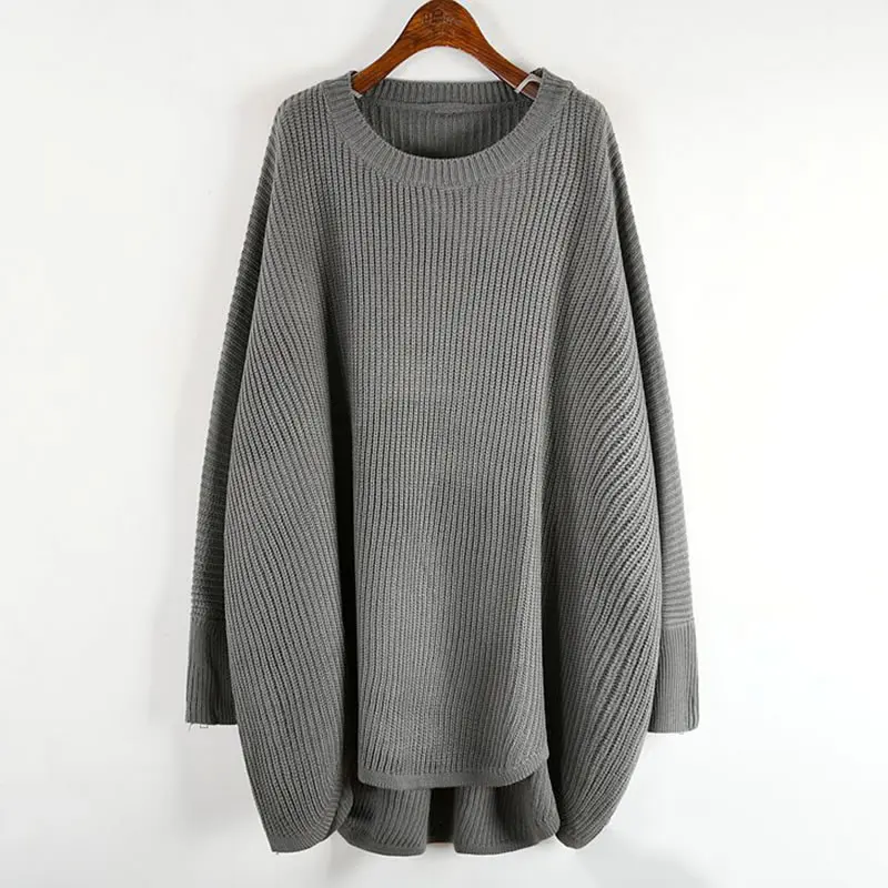 XITAO размера плюс простой вязаный свитер женская одежда 2019 модный Свободный