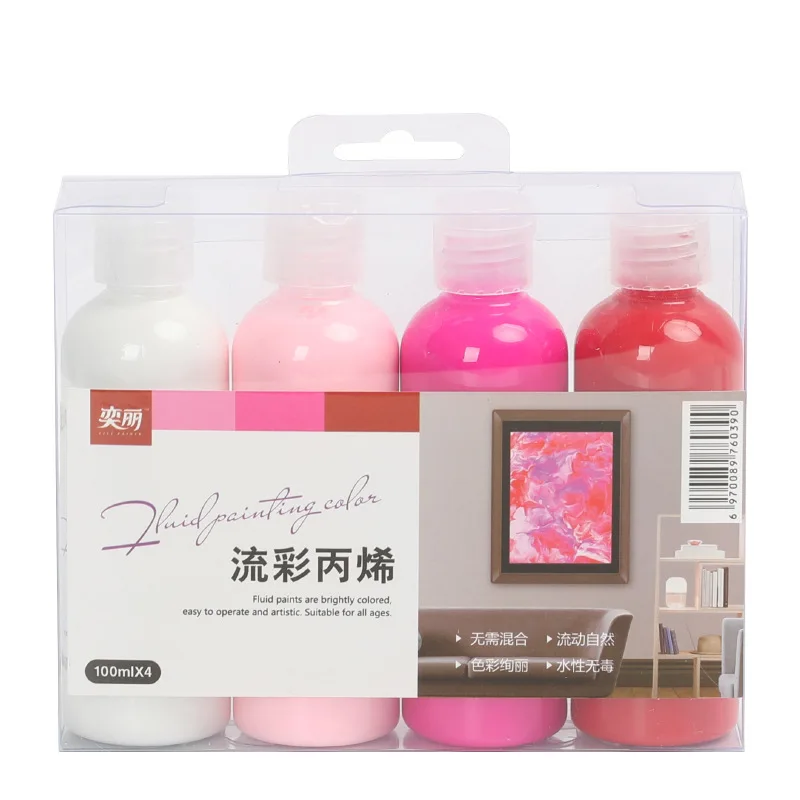 100 _ набор жидких мраморных красок силиконовое масло акриловое розлив средний