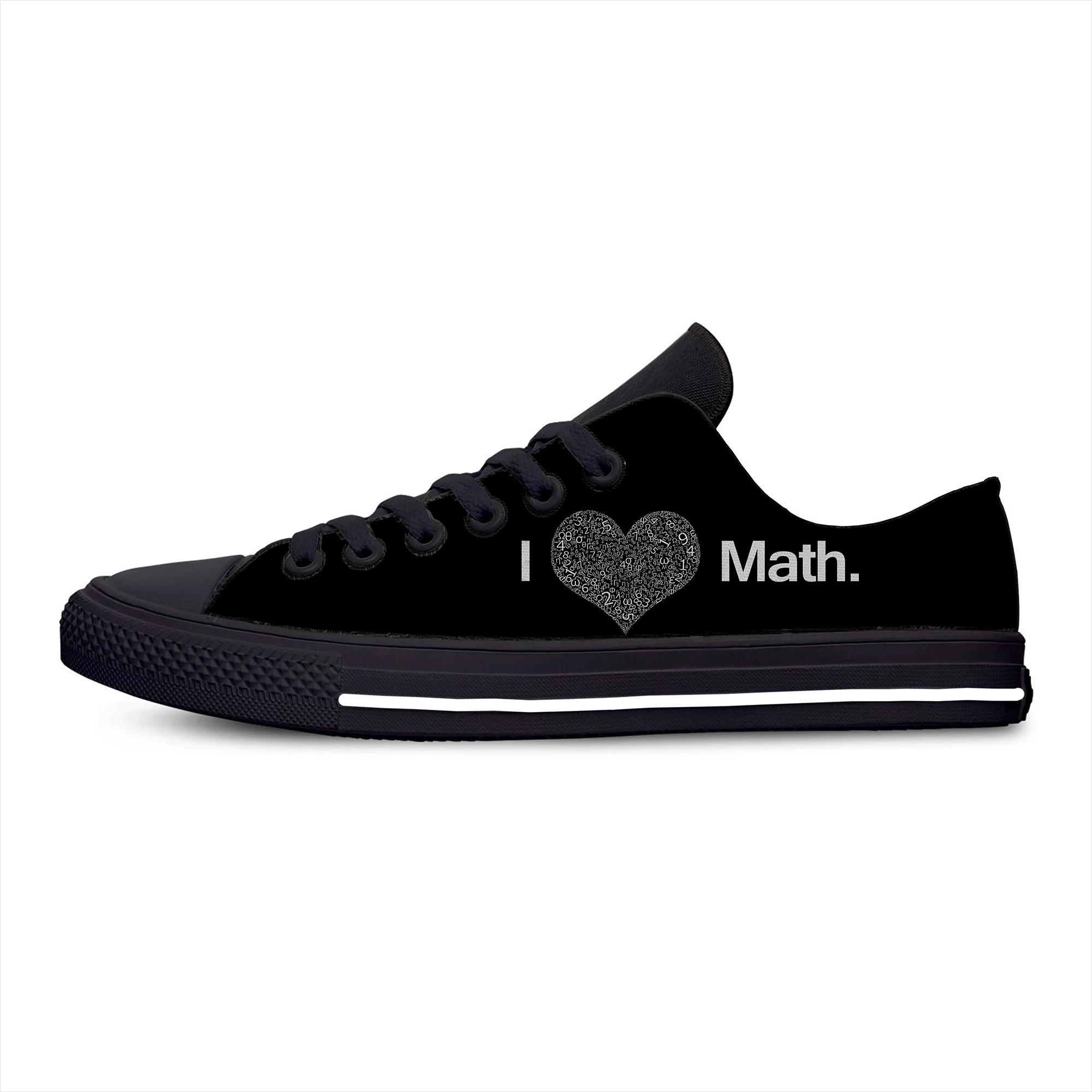 

Mathematical Equation Formula Math Funny Fashion Casual Cloth Shoes Low Top Lightweight Breathable 3D Print Men women Sneakers