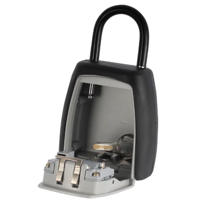 Коробка для ключей с паролем серая четырехзначная блокировка тип замка