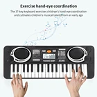 Электронная клавиатура пианино, портативное детское пианино с 37 61 клавишами, игрушки для пианино, электронная клавиатура, пианино, образовательный музыкальный инструмент, подарок