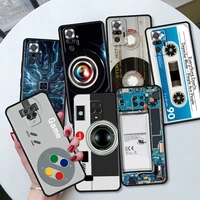 phone case for xiaomi redmi note 9s 9 8 10 pro 8t 9t 7 9c 9a 8a 7a 6a k40 shockproof soft capas retro vintage camera cassette