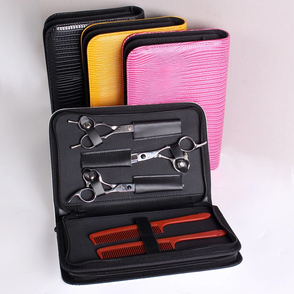 Professional PU Leather Hairdressing Scissors Case Bag Stylist Barber Holster Pouch Holder Hair Shear Scissor Storage Tool | Красота и