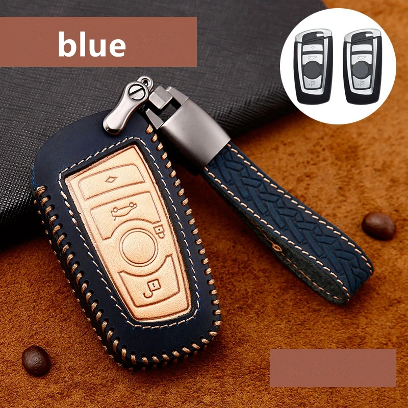 Автомобильный ручной работы кожаный ключевой чехол крышка цепи для BMW Возраст 1 2 3