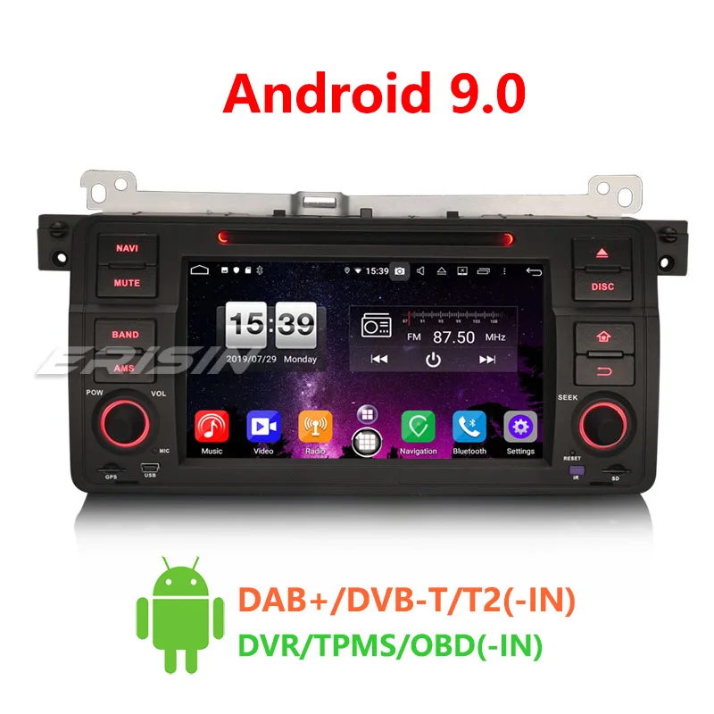 Erisin 7746 7 дюймов Android 9 0 Octa Core 4GB RAM автомобильный мультимедийный плеер Радио BT для BMW
