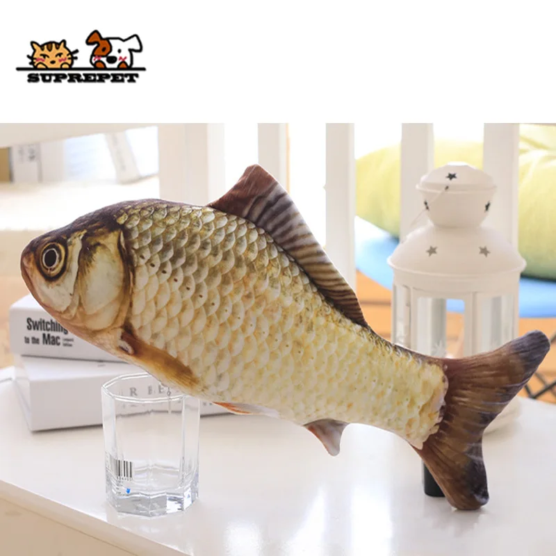 2 SUPREPET кошка зубная щетка кошка мягкая плюшевая 3D игрушка в форме рыбы кошачья мята игрушки имитация рыбы интерактивный подарок аксессуары для домашних животных - Цвет: 2