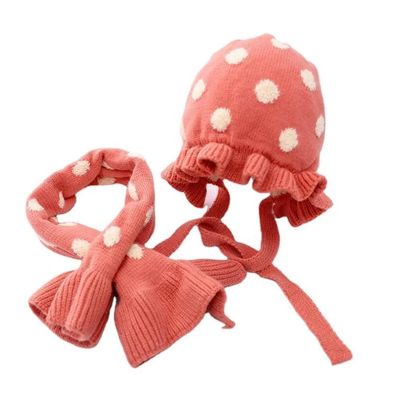 

2PCS newborn babys child children knitted Hat scarf Winter Hat warm sombrero bufanda invierno ninos bebe enfante echarpe hiver