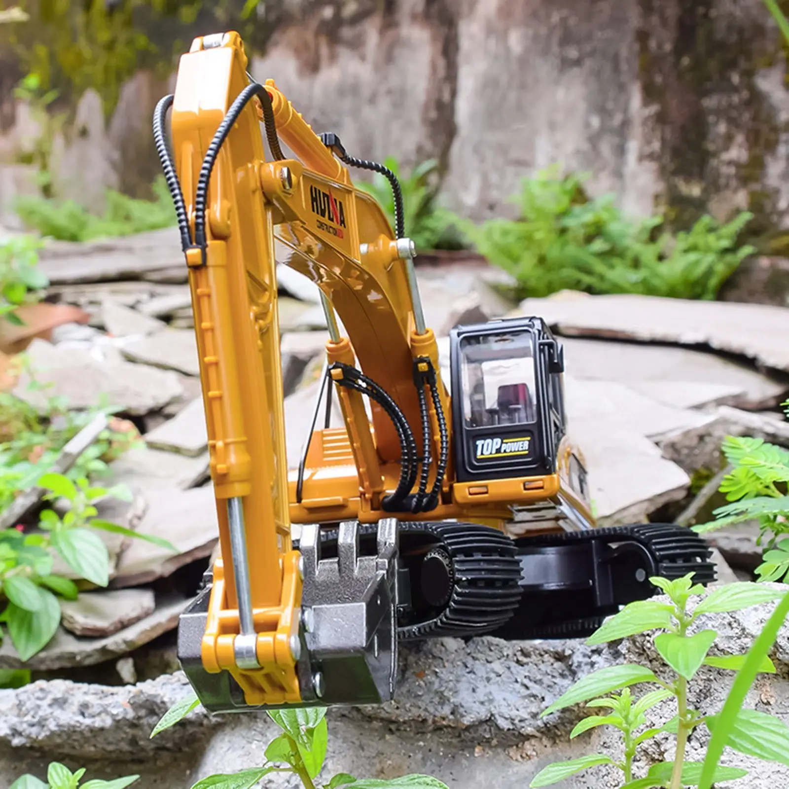 

1:40 Static Alloy Engineering Vehicle Excavator Model Toy Collection Educational Toy For kids Birthday gift