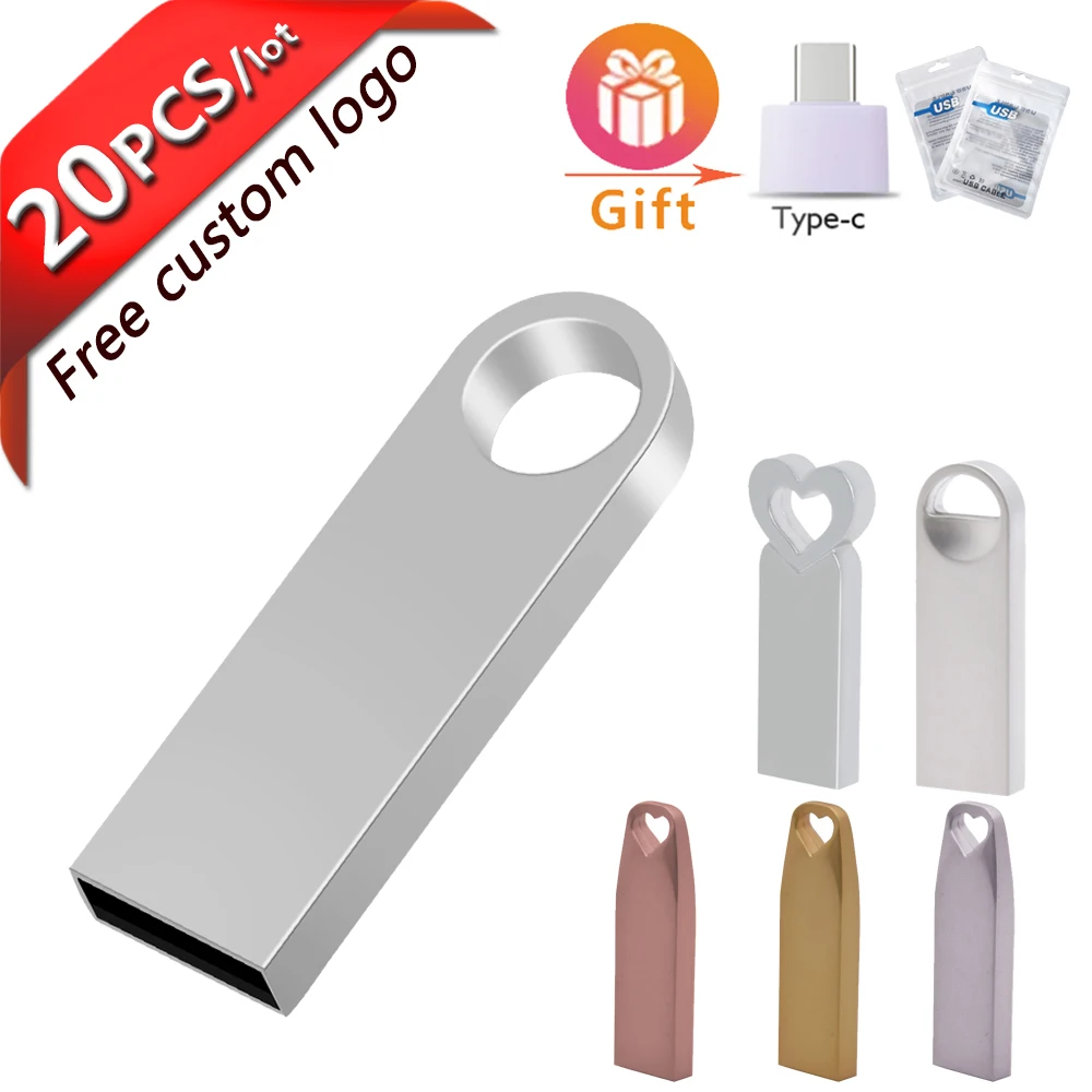 

USB-флеш-накопитель в металлическом корпусе, 4-16 Гб, с логотипом
