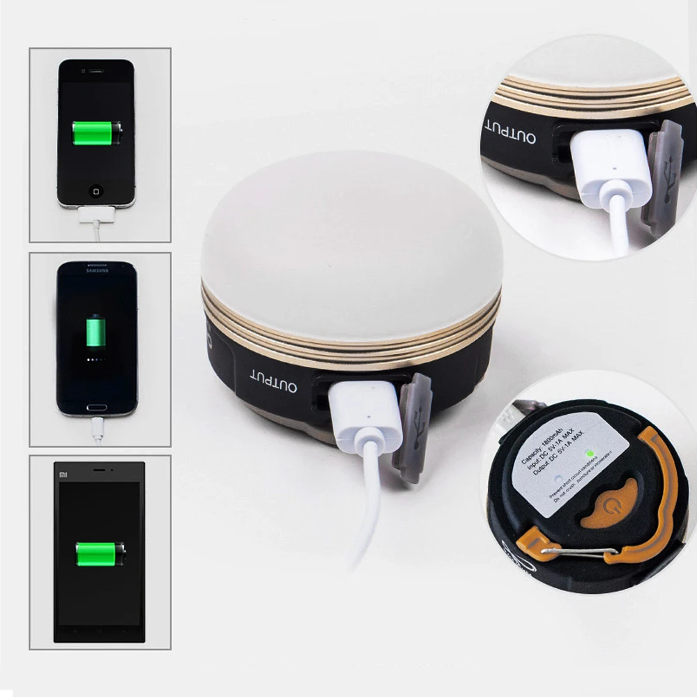 7*8 см портативная наружная перезаряжаемая USB аварийная лампа супер яркая 3 уровня