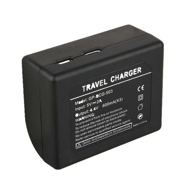 220MAh AHDBT-501Battery and Three Port Battery Charger for Hero 5 6 7 Black Go Pro Action Camera Accessory | Электроника