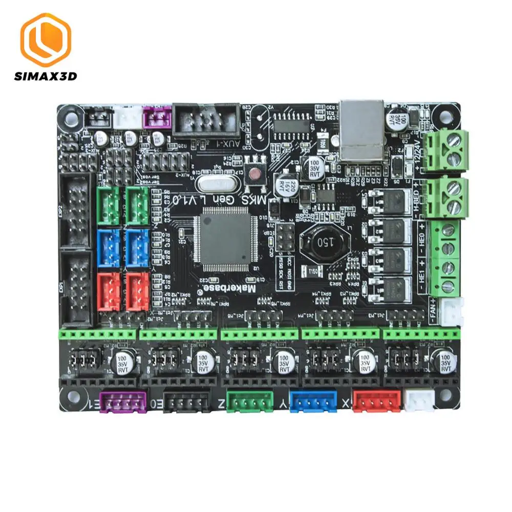 Материнская плата SIMAX3D MKS Gen L V1.0 Smoothieware Marlin 2 0 управления TMC2208/TMC2100 Uart Mode TMC2130 режим