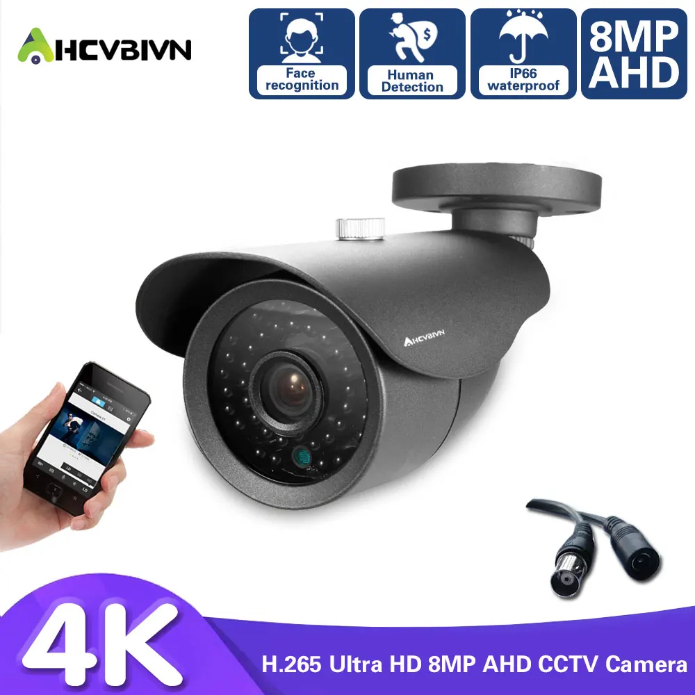 

Ultra HD 4K AHD IP66 camera Analog High Definition Surveillance Infrared Camera AHD CCTV Camera Security Outdoor Bullet Cameras