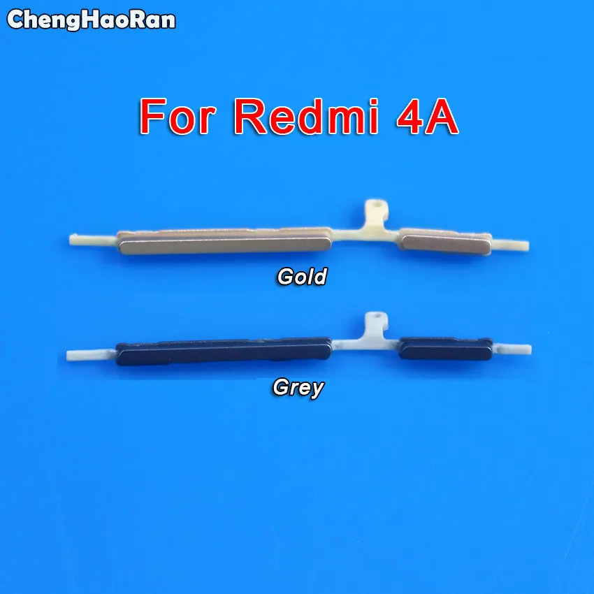 ChengHaoRan Боковая кнопка для Xiaomi Redmi 3 3S 4A 5A 6 6A кнопка включения и выключения питания+ Кнопка громкости Набор боковых кнопок замена