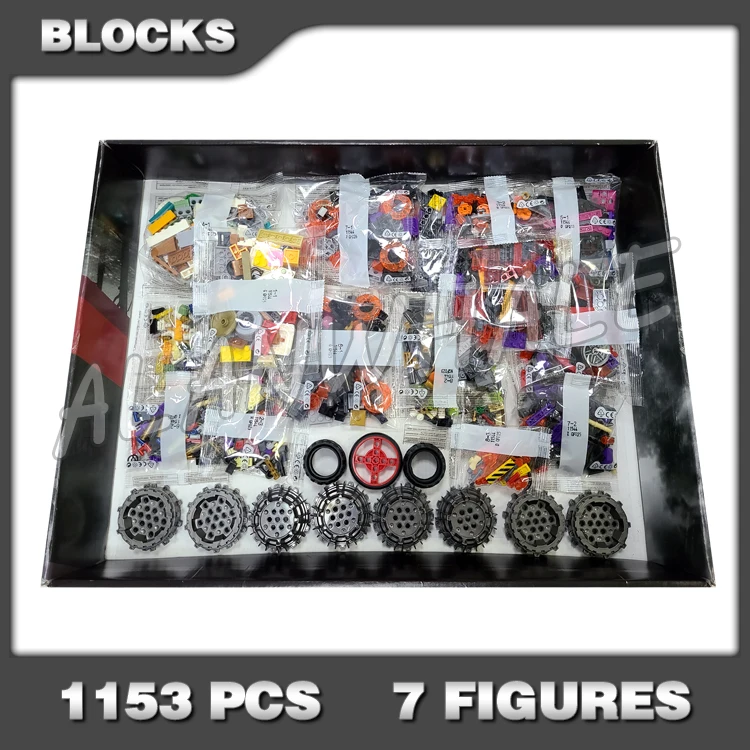 

1153pcs Monkey Kid Red Son's Armoured Inferno Truck Car Speedy Panda Store 11544 Building Blocks Toys Gift Compatible With Model
