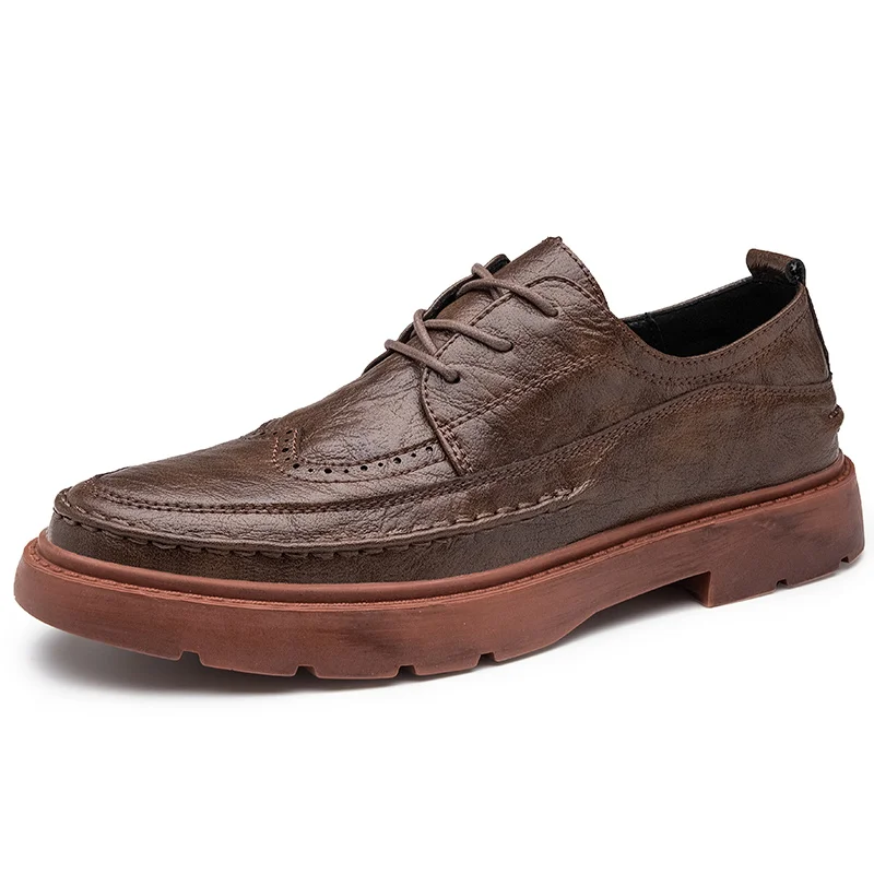 

Men Shoes Split Leather Men Shoes Casual Comfortable Men Loafers Flats Shoes Breathable Shoes Men Fashion Sneakers