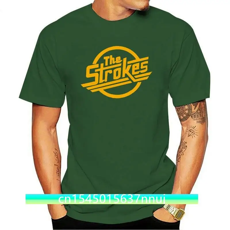 

New t-sihrt 3d The Strokes T Shirt Men Indie Rock Band Men T-shirt Short Sleeve Cotton Casual Music T Shirts Men Rock Clothing