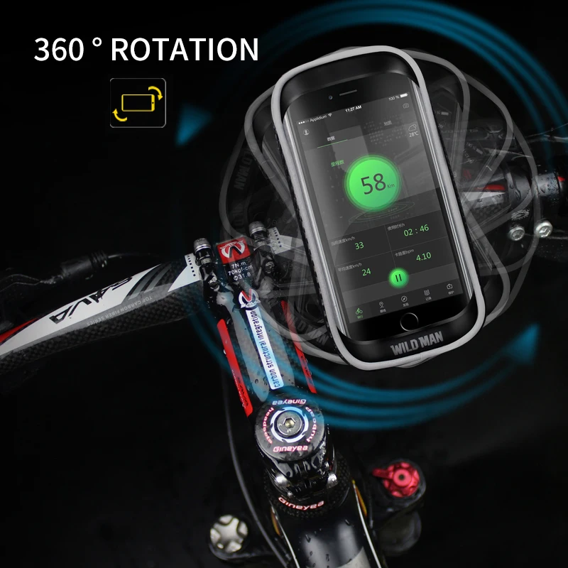 Съемный непромокаемый велосипедный держатель для телефона MTB велосипедная Рама