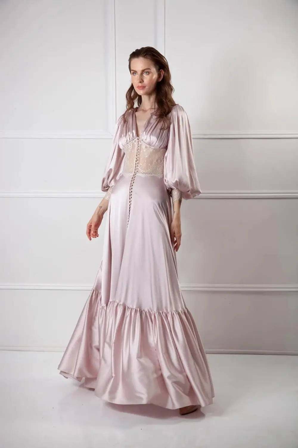 2020 пижамы женский халат с длинным рукавом шелковое атласное кимоно нижнее белье