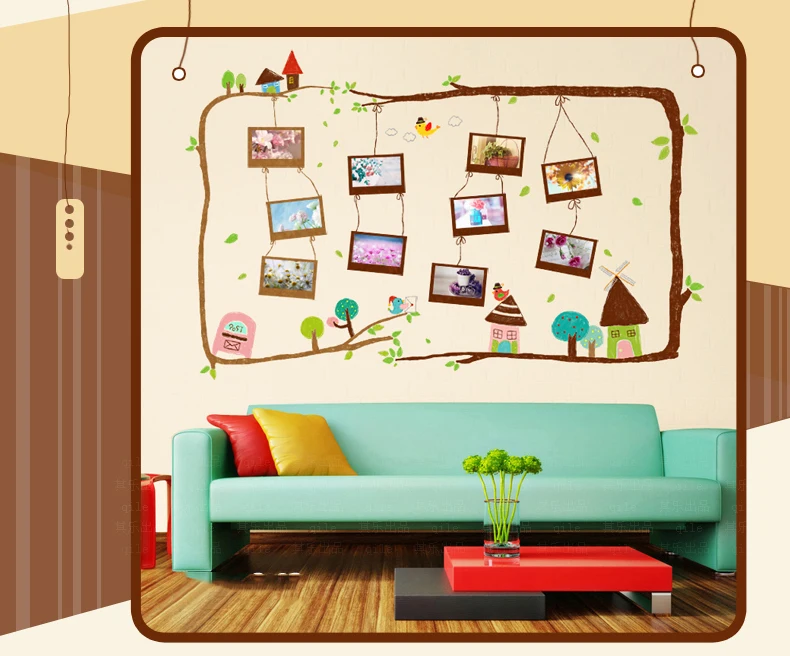 

Creative Photo Frame Wall Stickers Home Living Room Decoration Bedroom Kids Room Art Wall Decals Living Room Home Decor Murals