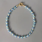 Ожерелье женское, с бусинами и пресноводным жемчугом, 2020