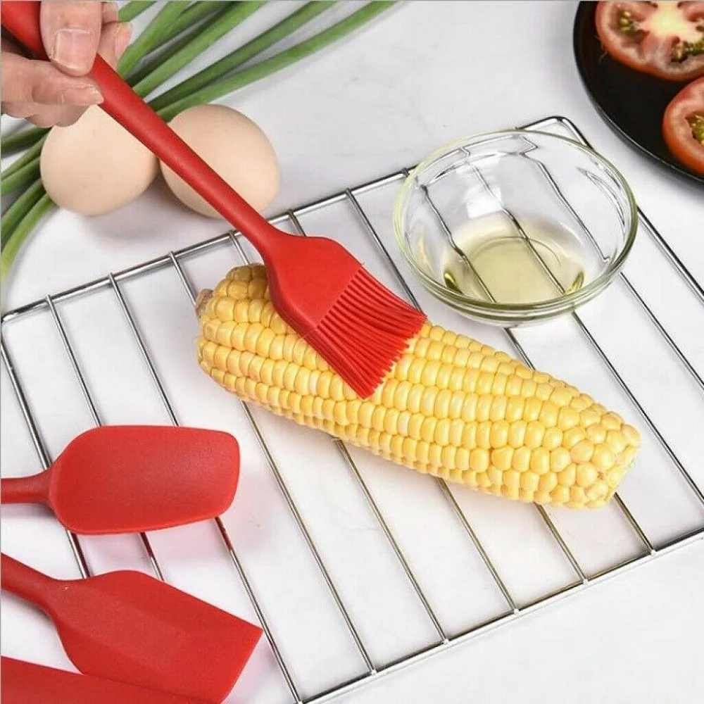 

6Pcs Kitchen Silicone Cooking Utensils Set Non-stick Spatula Turner Baking