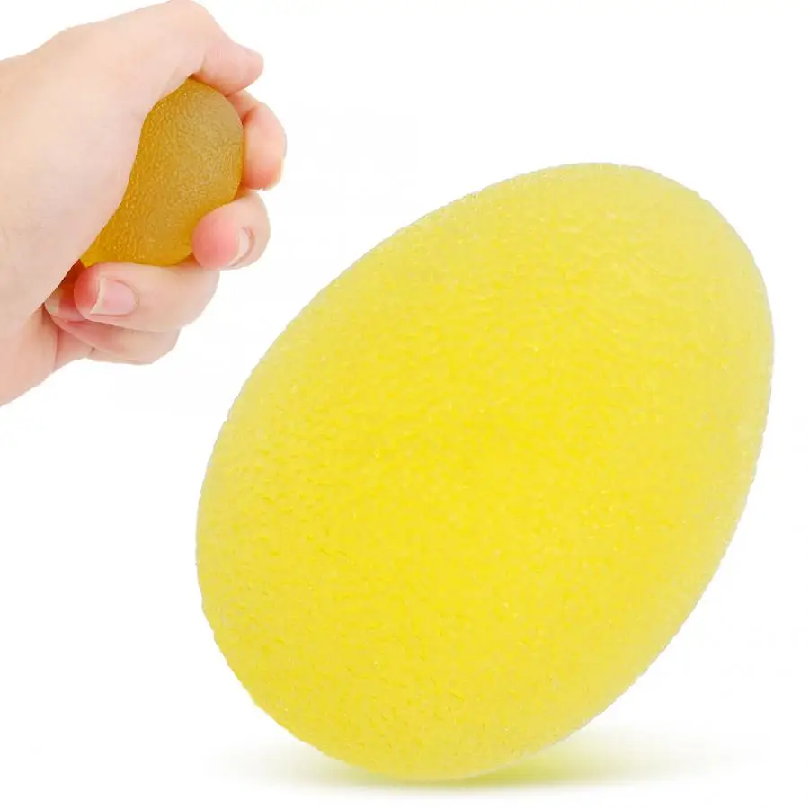 1Set Silicone Hand Grips Ball Gripping Ring Carpal Expander Finger Exerciser Trainer Strength Rehabilitation Pow Stress | Спорт и