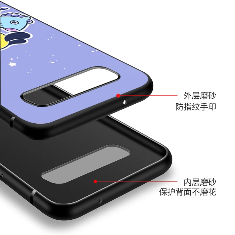 

Black TPU Soft Cover 08F BT and 21 for Samsung Galaxy S20 Ultra S10 S10e FE 5G S9 S8 S7 S6 Edge Plus Lite Phone Case