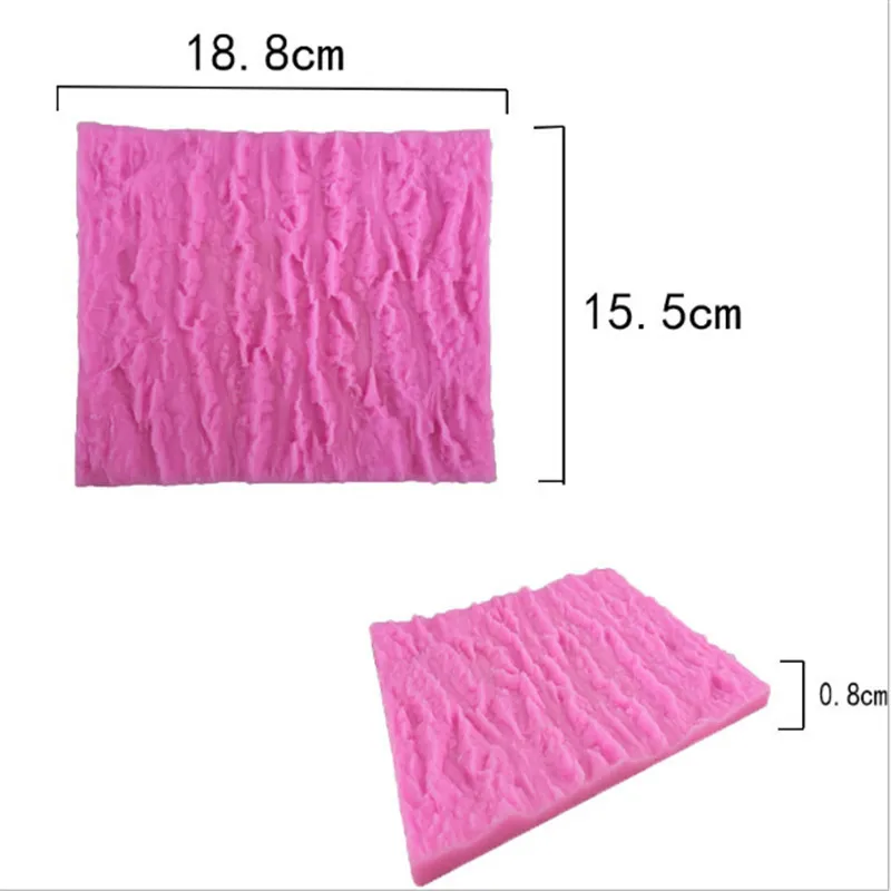 Дерево коры линия текстуры помадка торт плесень пищевого силикона для кухни