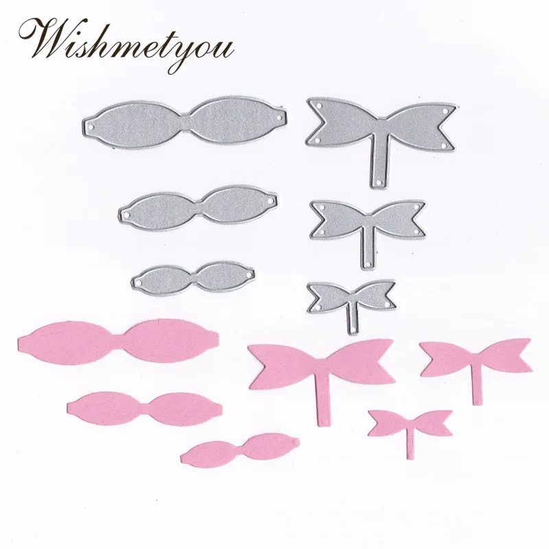 WISHMETYOU бант подарки поздравительные открытки украшения металлическая резка