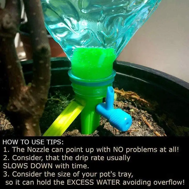 

Auto Drip Irrigation System Automatic Watering Spike for Plants Flower Indoor Household Waterers Bottle Drip Irrigation