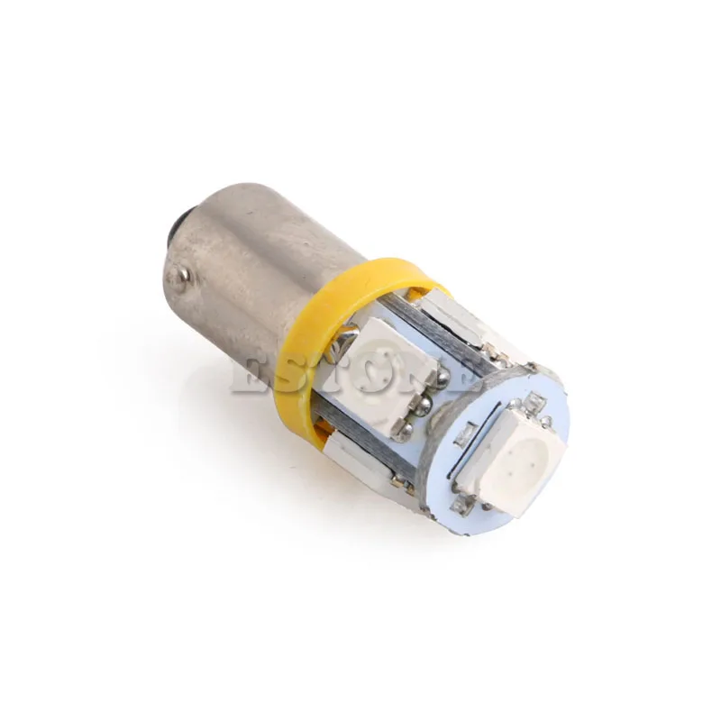 1 шт. желтый супер яркий T11 BA9S 5050 SMD 5 светодиодный светильник для автомобиля лампа