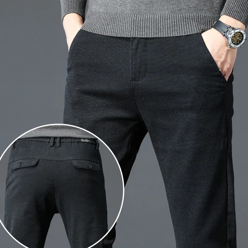 

2020 new Autumn slimming business formal wear casual men clothing Fashion small feet drape suit trousers Nine-minute men Pants