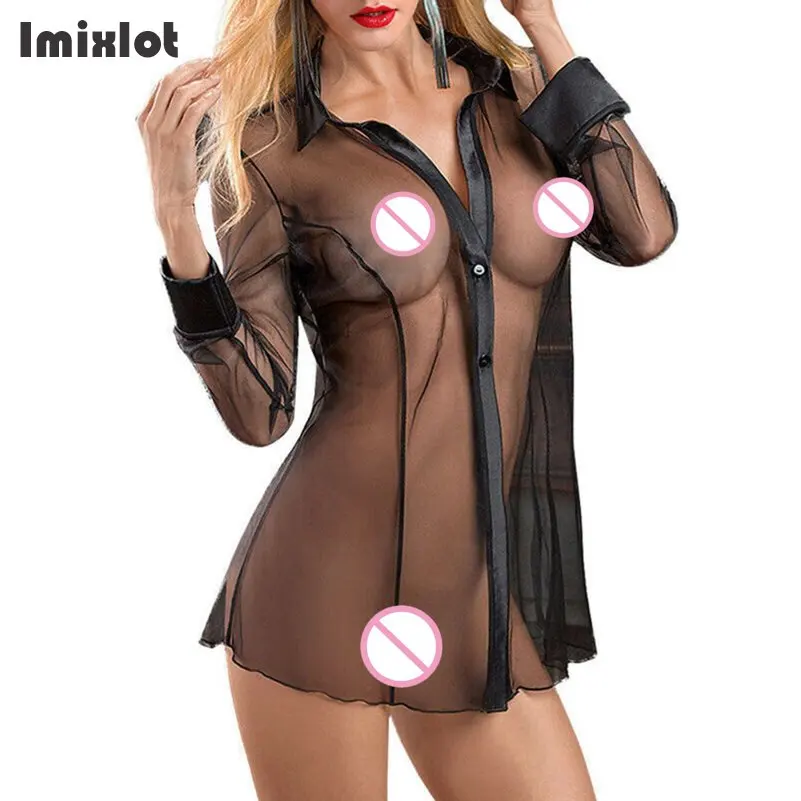 Сексуальное нижнее белье горячие женщины порно одежда для сна ночная рубашка