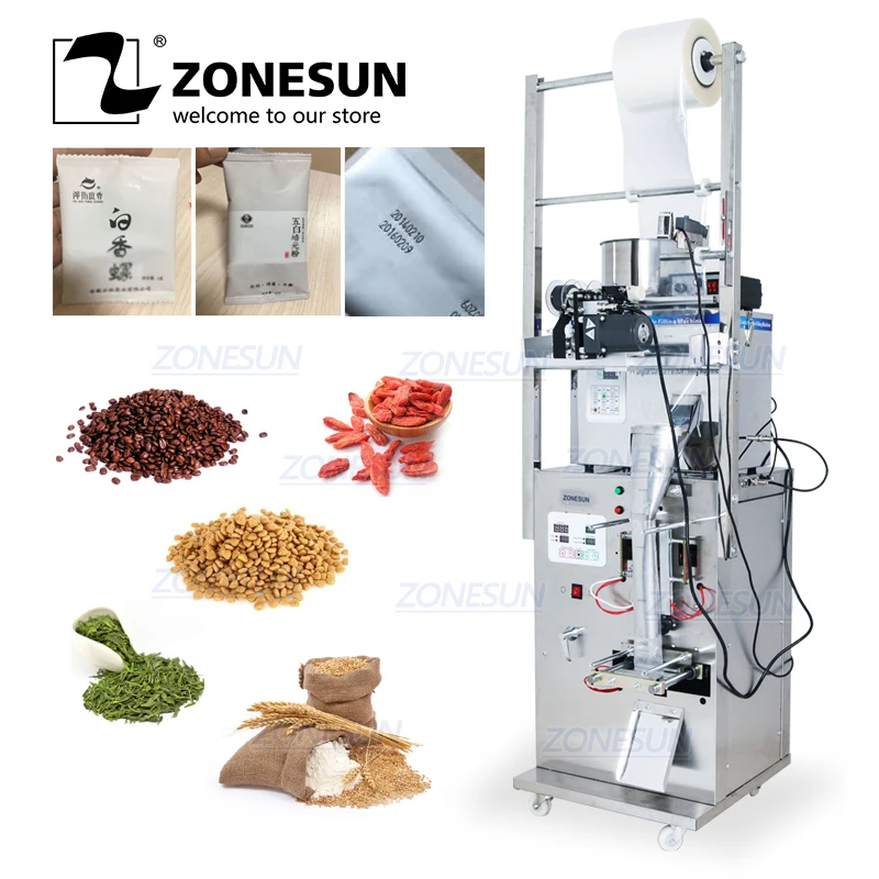 ZONESUN автоматическая 2-50 г сухая массивная силовая механическая машина для