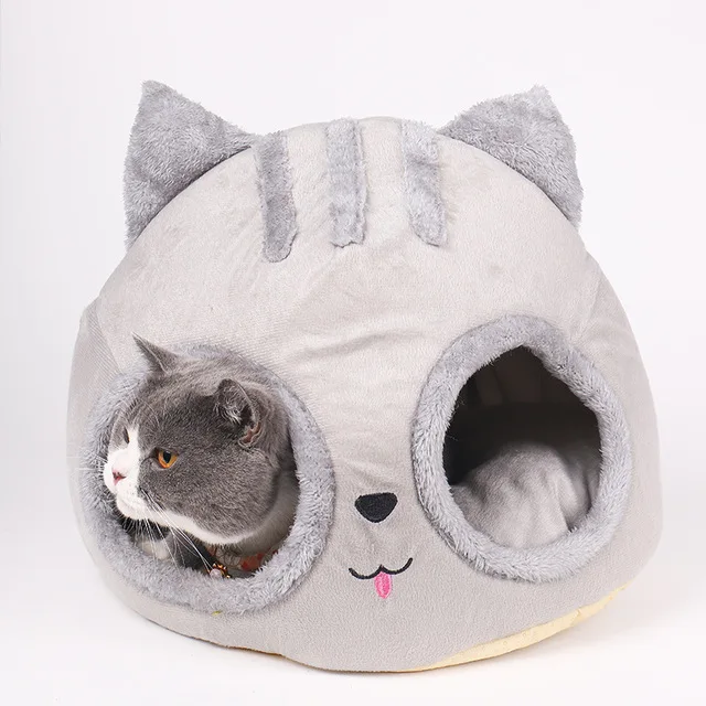 

Removable Cat Bed House Semi-Enclosed Pet Dog Cat Nest Kennel Deep Sleep Pad Pet House for Small Dog And Cats Pet Products