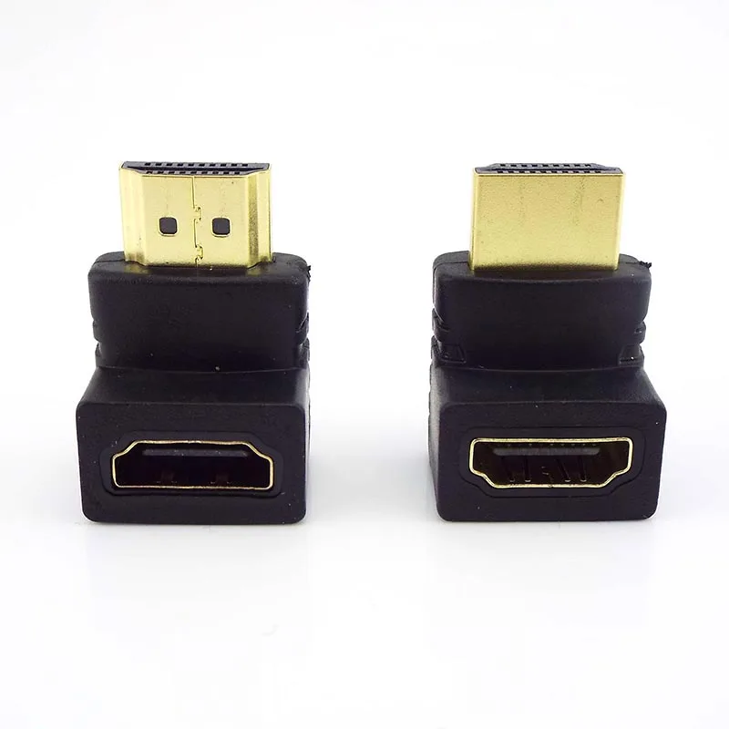 1/2/5 шт. HDMI-совместимый штекер к Женский адаптер 90 градусов угол 270 удлинитель