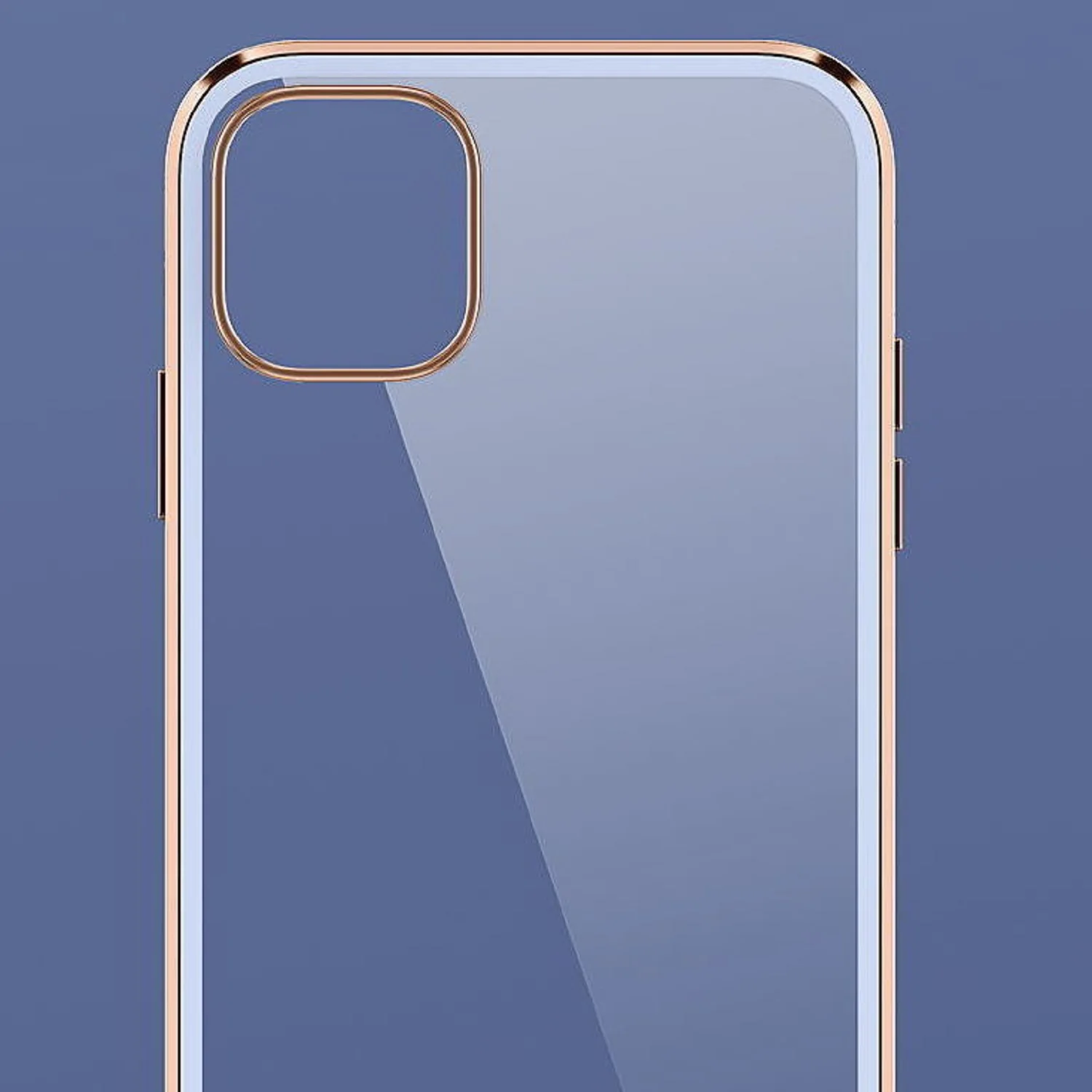 

Nano silica gel anti-fall electroplating mobile phone case suitable for iphone 12 pro max case straight edge transparent case