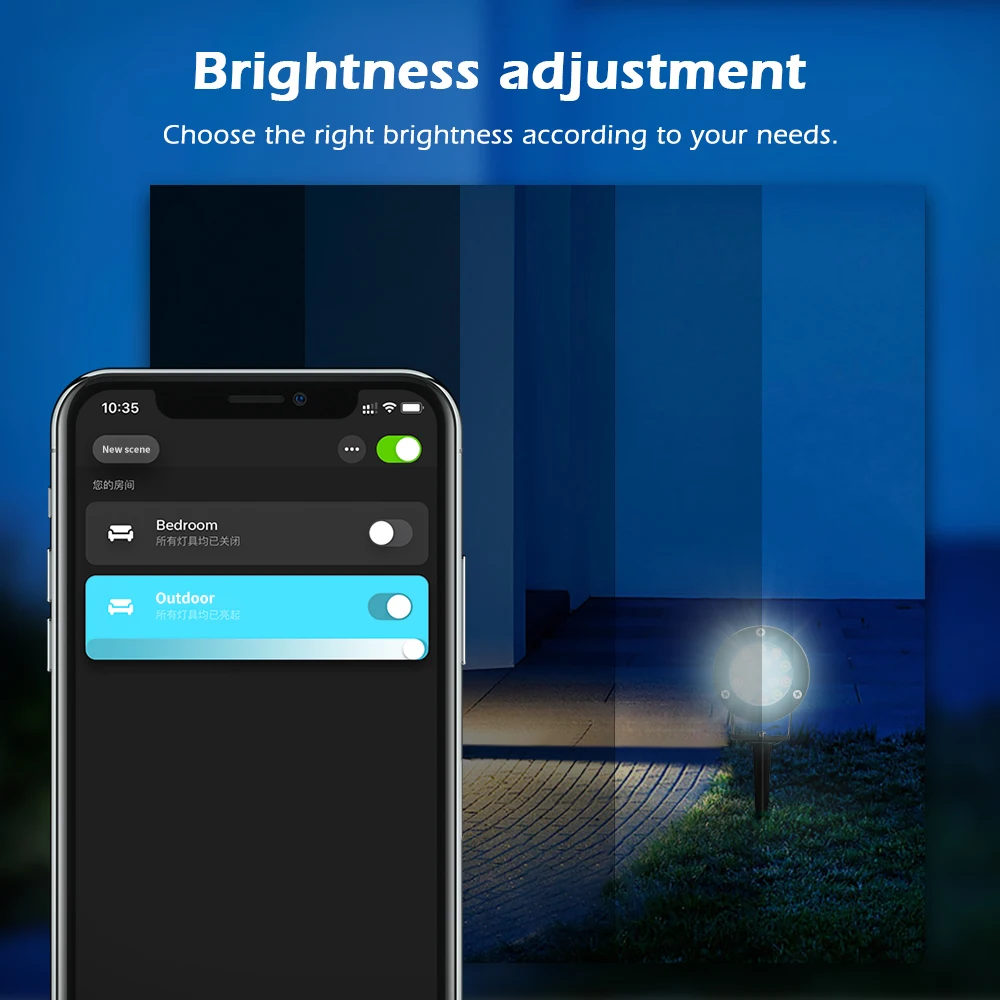 Умный уличный светодиодный фонарь с шипами GLEDOPTO Zigbee 3 0 7 Вт Pro AC100-240V садовый
