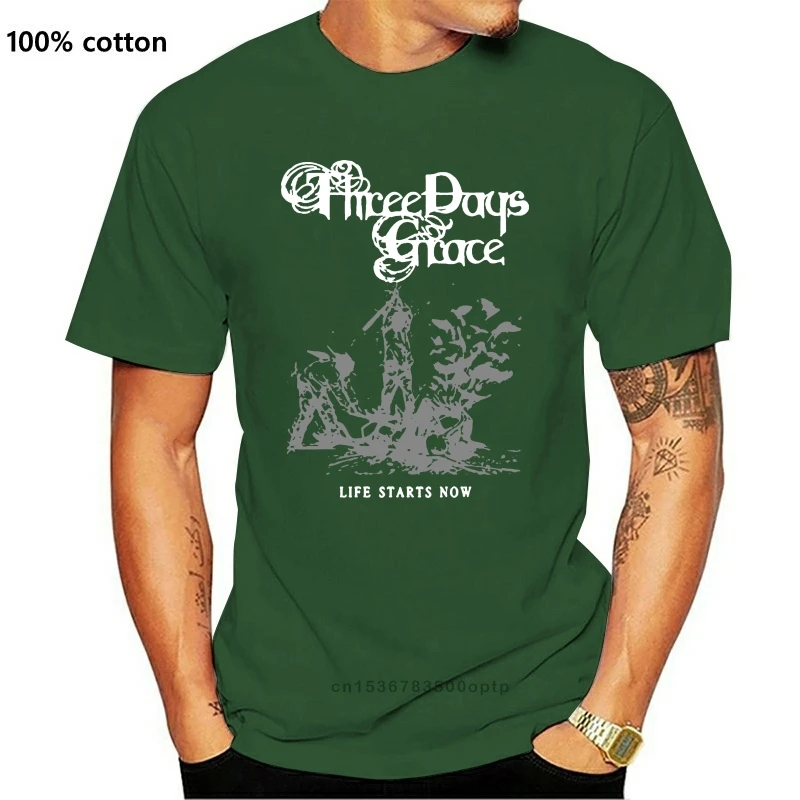 Three Days Grace жизнь начинается сейчас футболка новые модные красивые повседневные