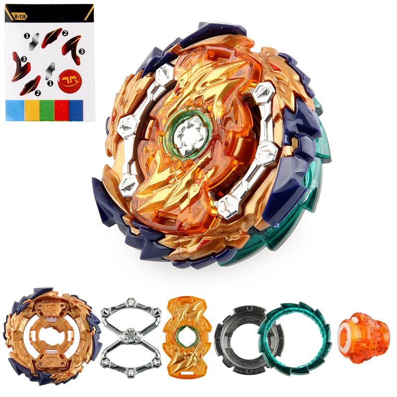 Burst Sparking-B-139 Wizard Fafnir Rt Rs, con lanzador, fusi&oacute;n de Metal, juguetes de lucha para ni&ntilde;os, regalos-4