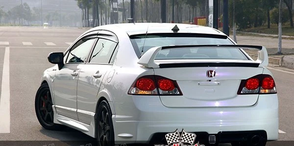 Спойлер заднего крыла автомобиля из АБС пластика для Civic 2006 2011 Honda FD2|Спойлеры и
