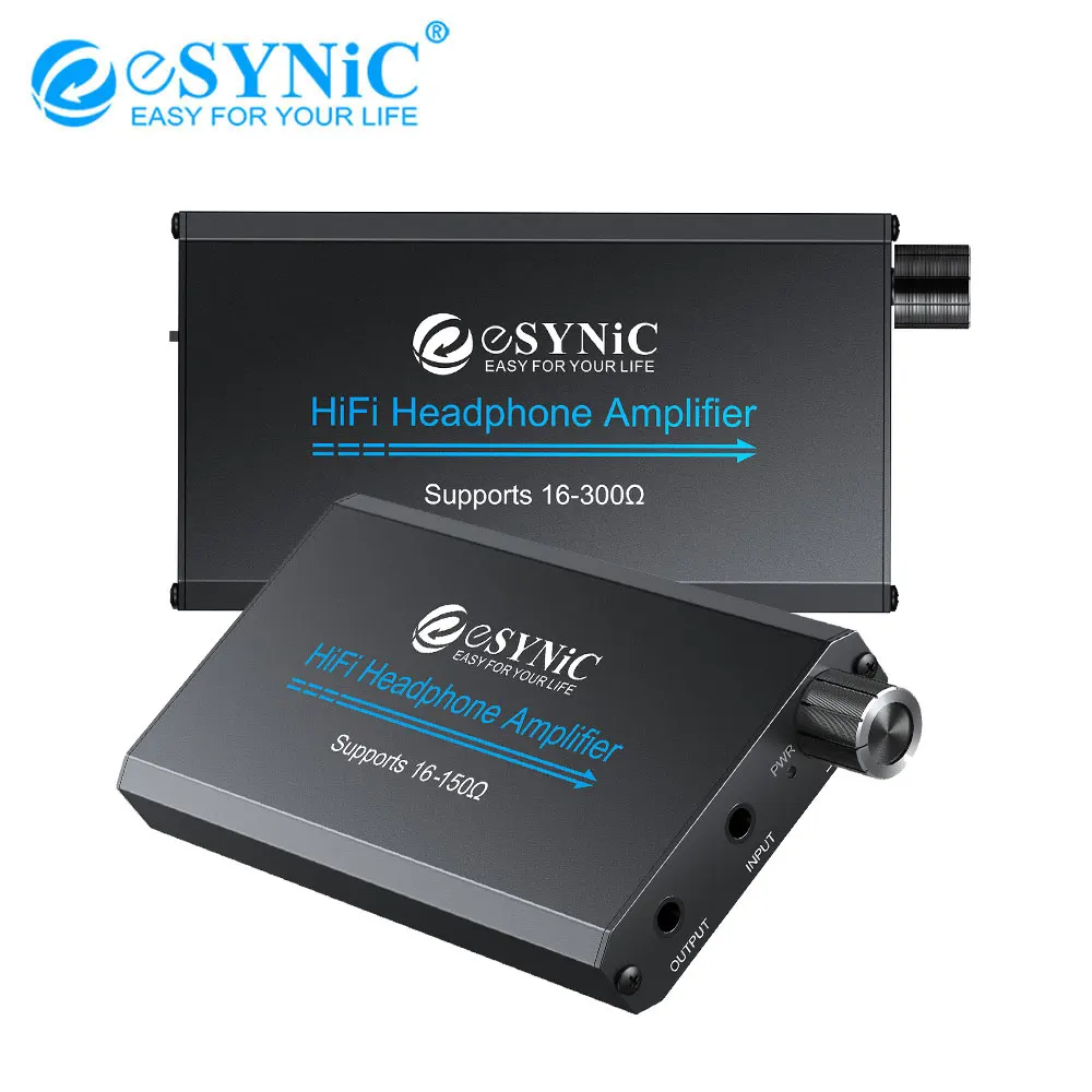 ESYNiC 16 300Ω/16 150Ω HiFi усилитель для наушников с 3 5 мм разъем AUX Переключатель усиления